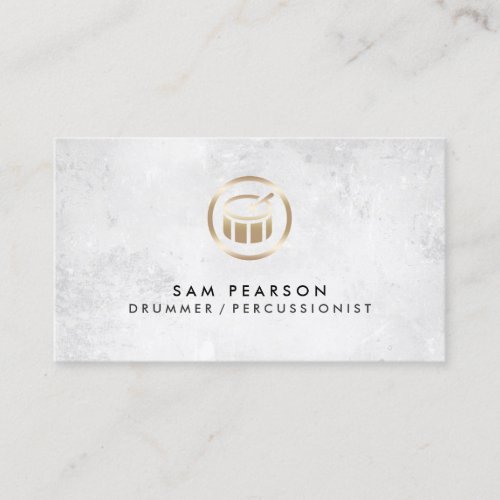 Drummer Percussionist Drums Icon Business Card