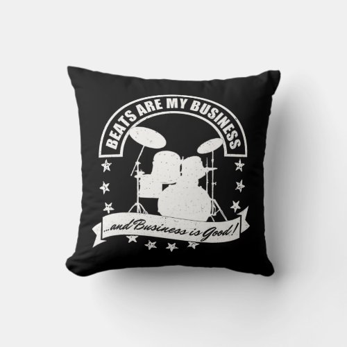 Drummer Pillow Rock  Roll Music Drumming Musician