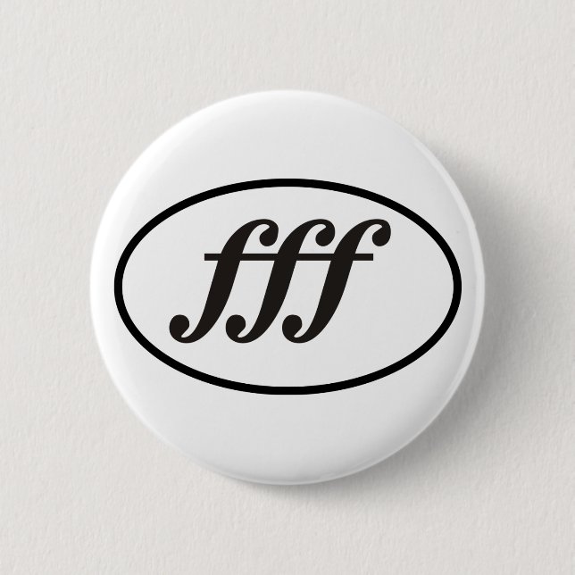 Drummer  pinback button (Front)