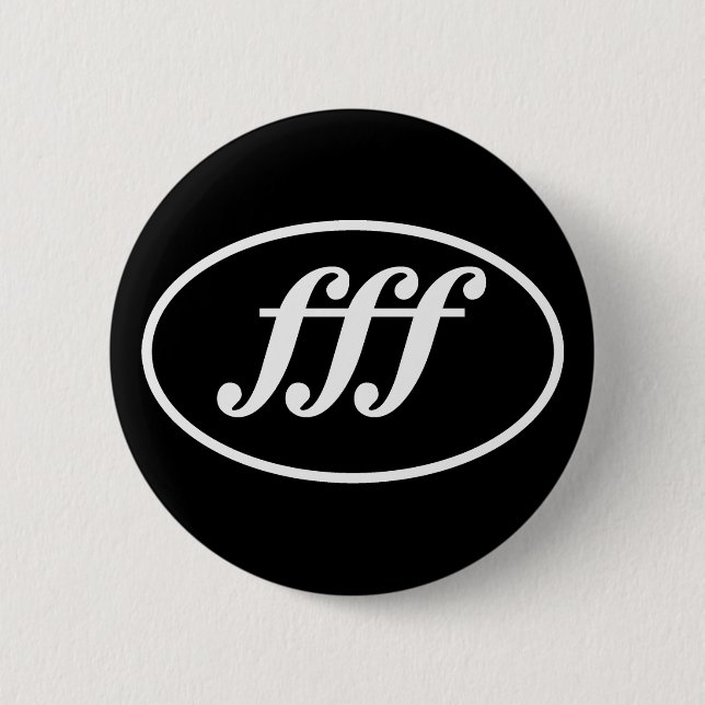 Drummer  pinback button (Front)