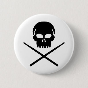 Drummer Pinback Button