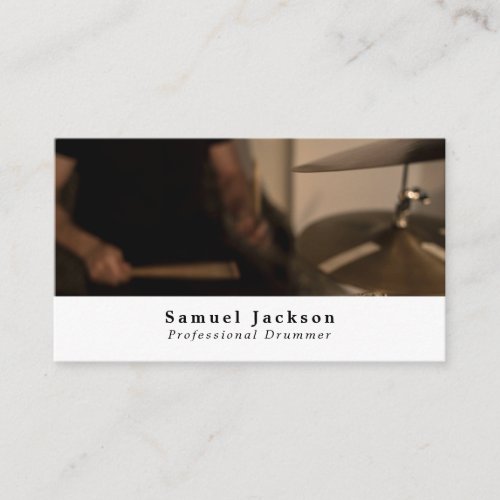 Drummer Professional Musician Business Card