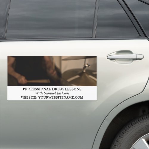 Drummer Professional Musician Car Magnet