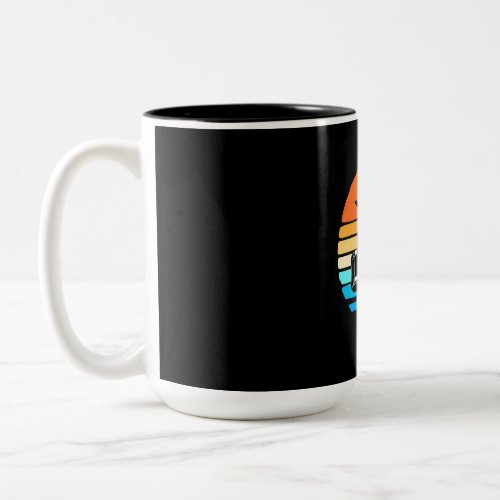 Drummer Retro Vintage Two_Tone Coffee Mug