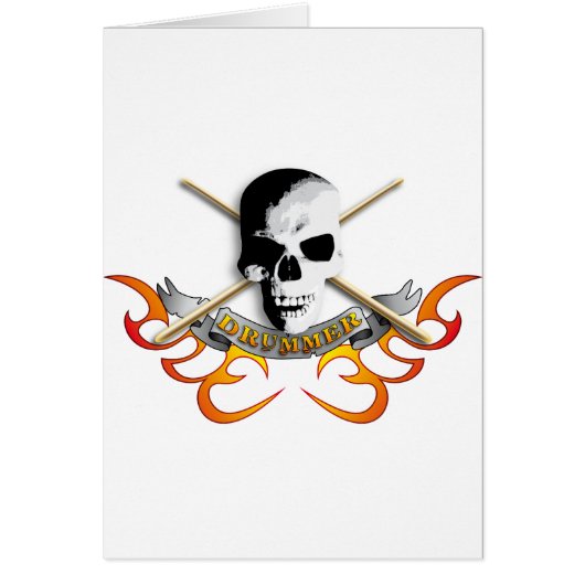 Drummer skull C Cards (Front)