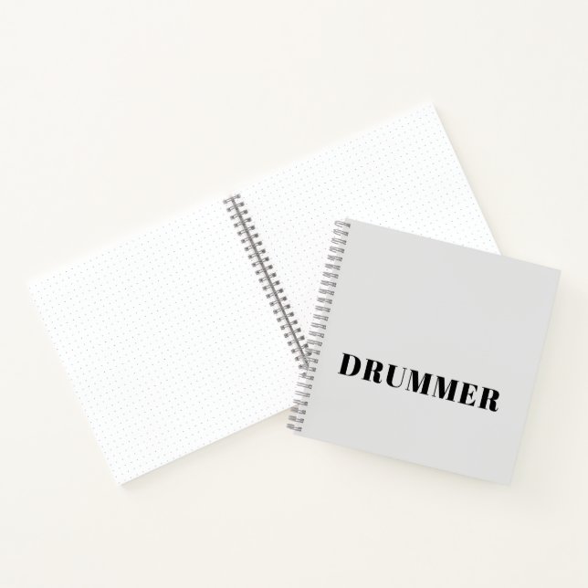 Drummer spiral notebook (Inside)