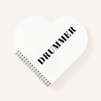 Drummer spiral notebook