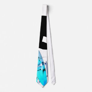 Drummer sticks in air shadow blue invert drums neck tie