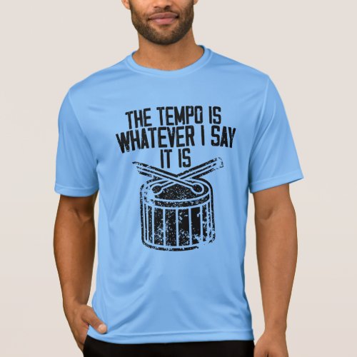Drummer Tempo Music Band Percussion Drum Set Funny T_Shirt