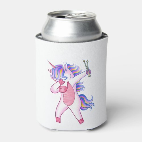 Drummer Unicorn Can Cooler