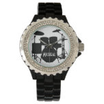Drummer Watch With Custom Name at Zazzle