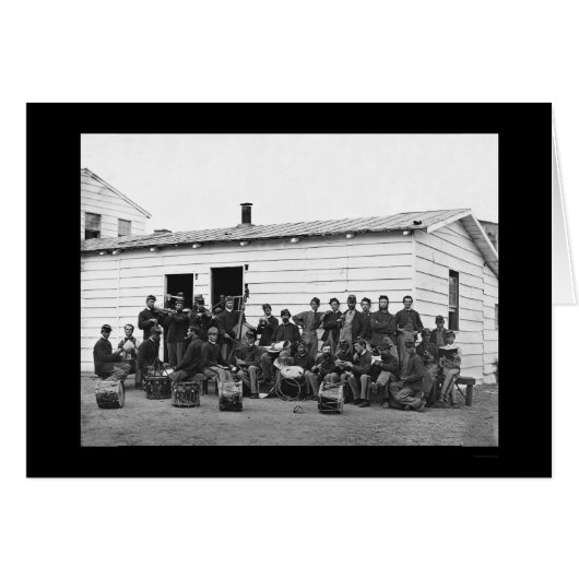 Drummers at Leisure in Washington, DC 1865 Cards (Front Horizontal)