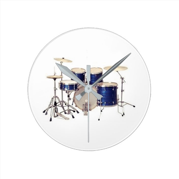 **DRUMMER'S DRUM SET** CLOCK