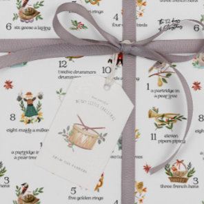 Drummers Drumming | 12 Day of Christmas Holiday Gift Tags