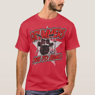 Drummers Love To Bang Percussion Music T-Shirt