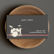 Drummer's Music Business Card at Zazzle