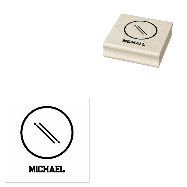 Drummers Personalized Rubber Stamp (Stamped)
