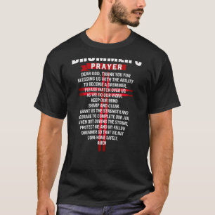 Drummers Prayer Vintage Cross Drumsticks Christian T-Shirt