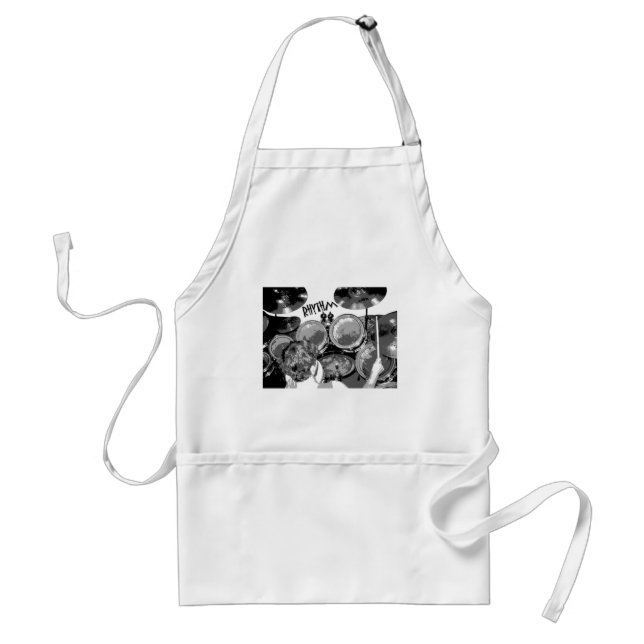 Drummers Rock Adult Apron (Front)