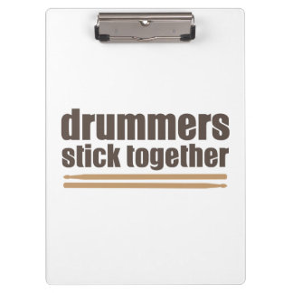 Drummers Stick Together Clipboard