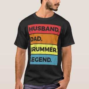 Drumming Drum Set Husband Dad For Drummer And Perc T-Shirt