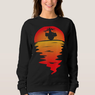 Drumming Drum Set Sunset For Drummer And Percussio Sweatshirt