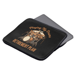 Drumming Is My Retiret Plan Drummer Music Laptop Sleeve