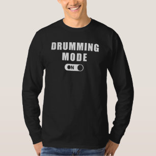 Drumming Mode Tee Hoodie Long Sleeve Sweater