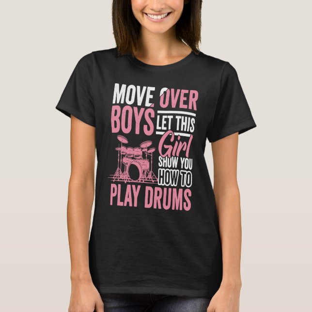 Drumming Player Apparel Drummer Quote Drumset for  T-Shirt (Front)