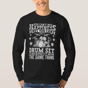 Drumming Player Apparel Drummer Quote Drumset for  T-Shirt
