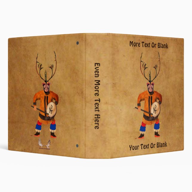 Drumming Shaman 3 Ring Binder (Background)