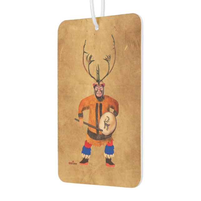 Drumming Shaman Air Freshener (Left)