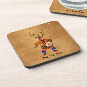 Drumming Shaman Beverage Coaster