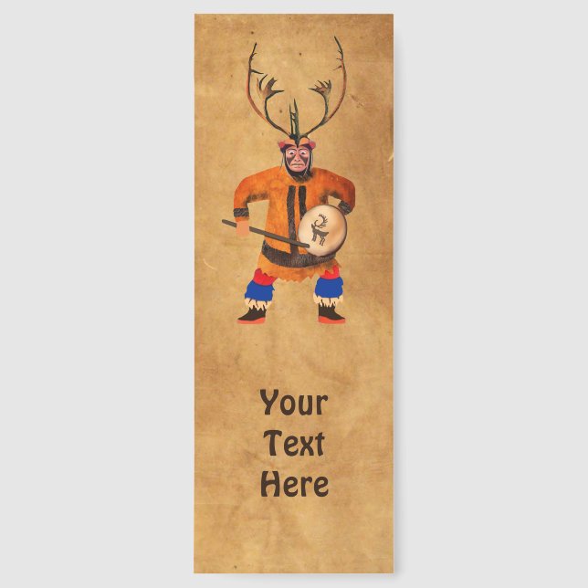 Drumming Shaman  Bookmarks (Front)
