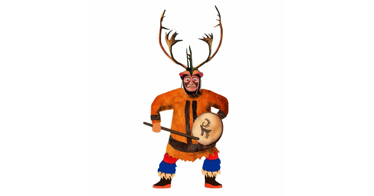 Drumming Shaman Cutout | Zazzle