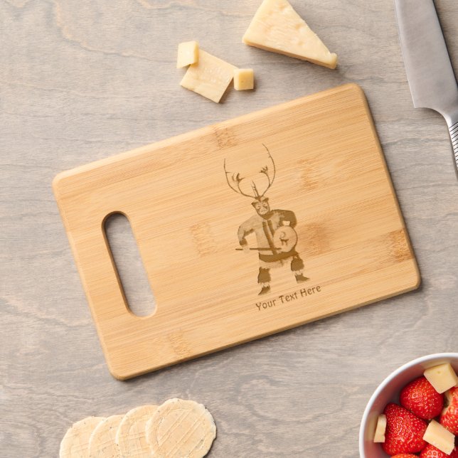 Drumming Shaman Engraved Cutting Board (Cheese)