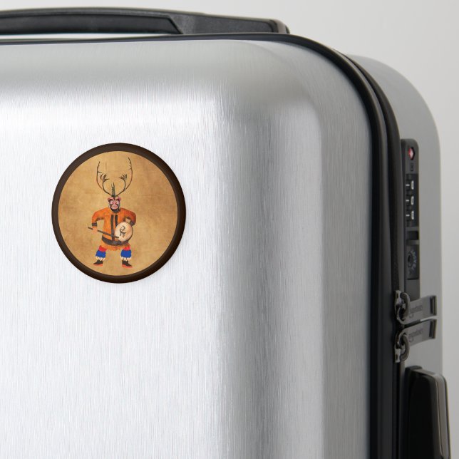 Drumming Shaman Magnet (In Situ (Luggage))