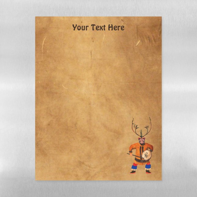 Drumming Shaman Magnetic Dry Erase Sheet (Vertical)