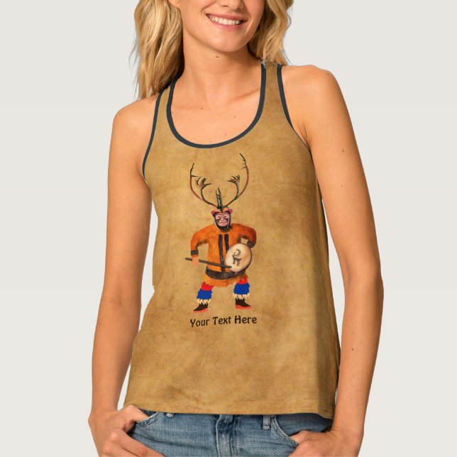 Drumming Shaman Tank Top (Front)