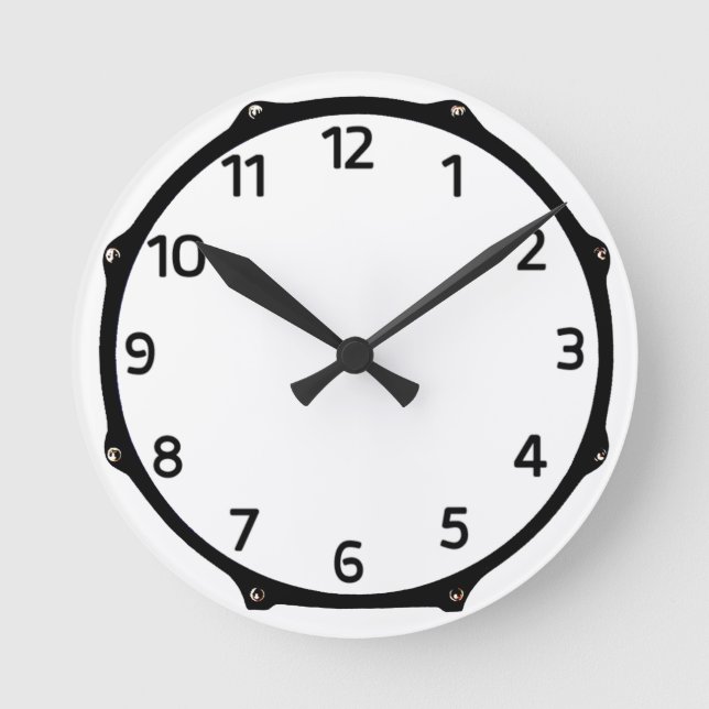 Drumming Time Wall Clock (Front)