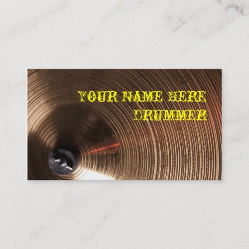 Drummner or Percussion Business Card