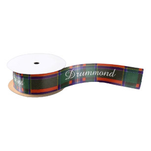 Drummond clan Plaid Scottish tartan Satin Ribbon