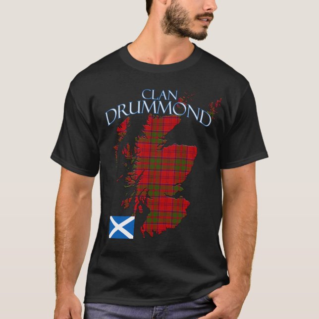 Drummond Scottish Clan Tartan Scotland T-Shirt (Front)