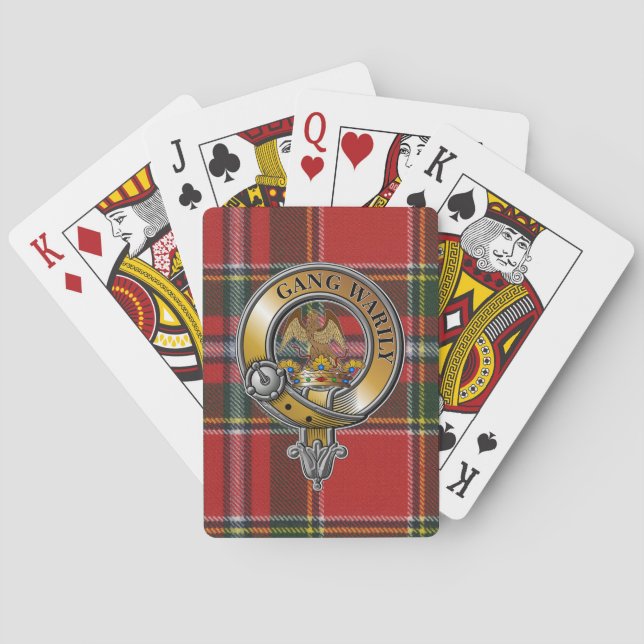 Drummond Tartan & Badge Poker Cards (Back)