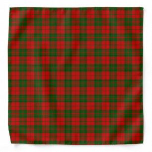 Drummond tartan red green plaid bandana