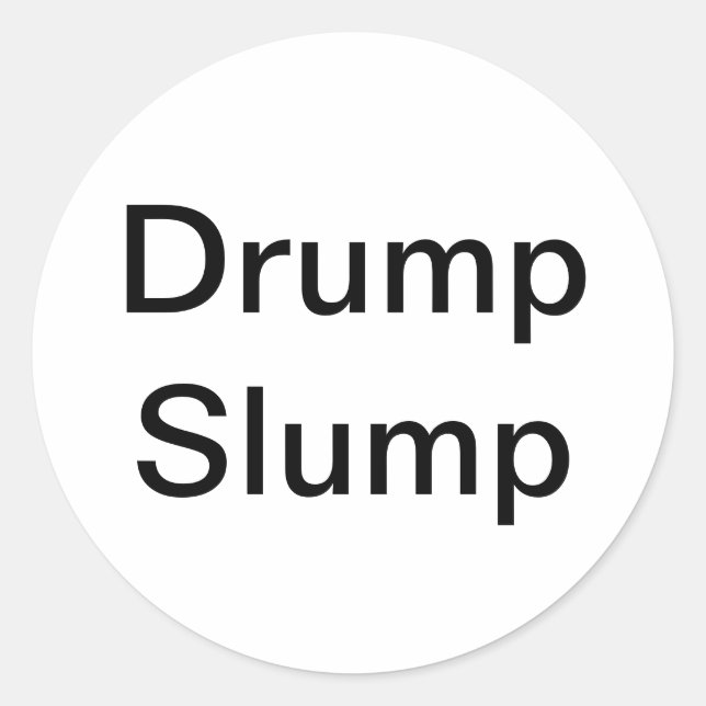 Drump Slump Comic Splash-Art Hankamer Artjunkhaus Classic Round Sticker (Front)