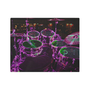 Drums 14x11 (35x27.5cm) wamea metal print