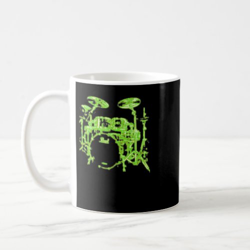 Drums 22 Neon Green Coffee Mug
