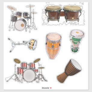 Drums and Percussion Sticker Pack