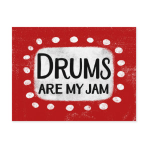 Drums Are My Jam Postcard
